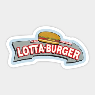 Retro Defunct Lotta Burger Fast Food Restaurant Sticker